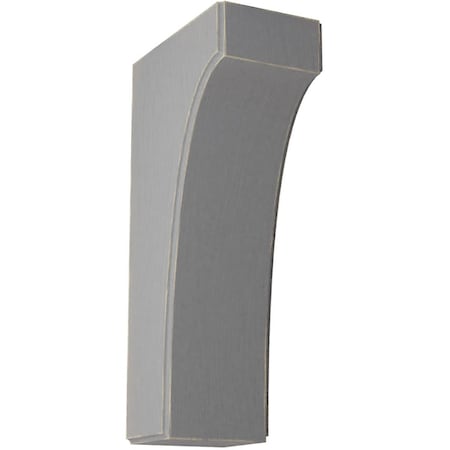 Ekena Millwork 3 1/2"W x 6"D x 12"H Clarksville Wood Vintage Decor Bracket, Pebble Grey BKTWD04X06X12CVPG